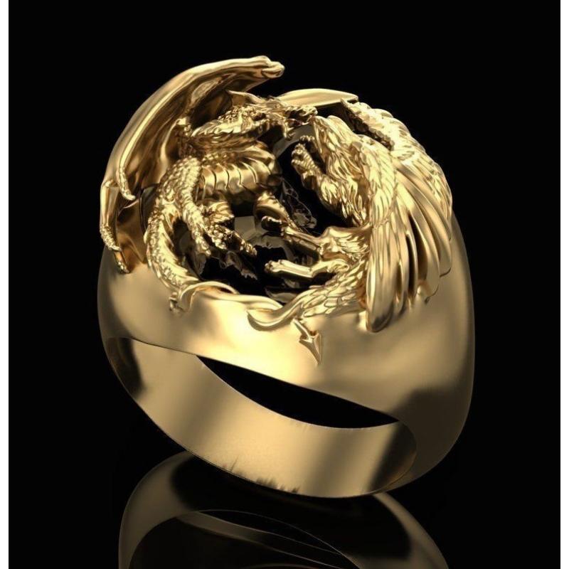 Western Dragon Ring Exquisite and Domineering Ring