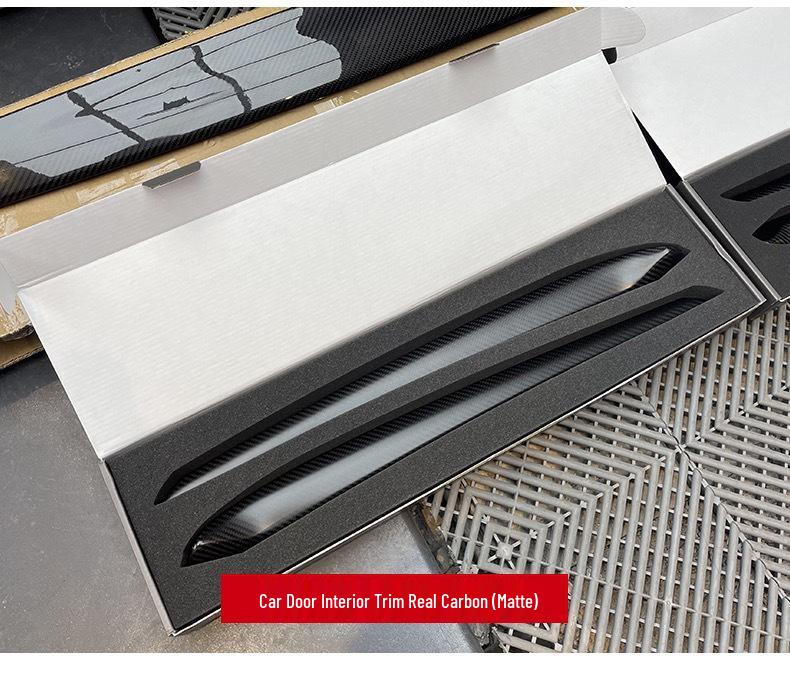 Tesla Model 3/Y Dashboard & Door Carbon Fiber Decorative Strips