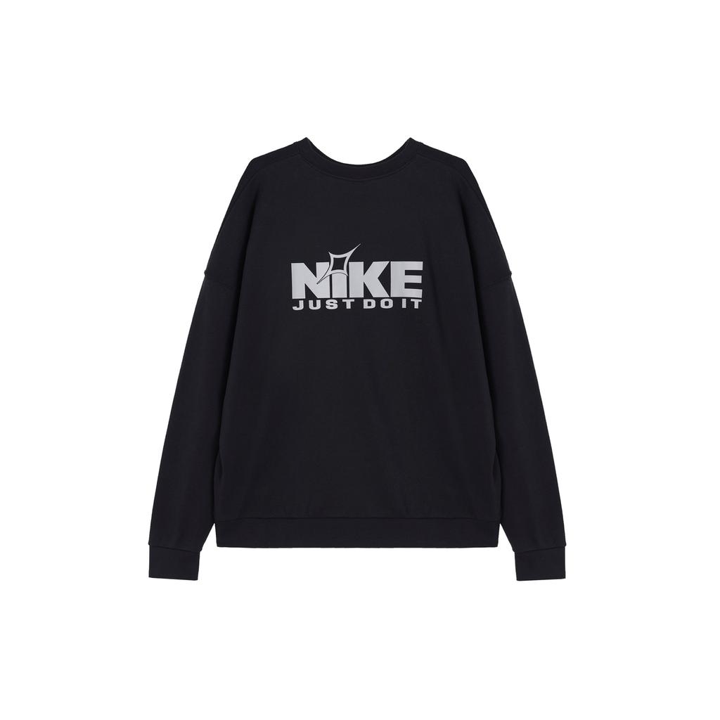 Nike Klubowa Oversize'owa Bluza z Logo Wygodna Modna Bluza Męska Czarny Szary Wilczy HQ2962-010