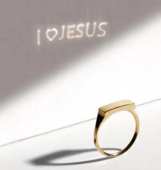

S925 Sterling Silver Colorfast Projection Couple Rings - Niche Style In the Name of Light for Men & Women White Copper