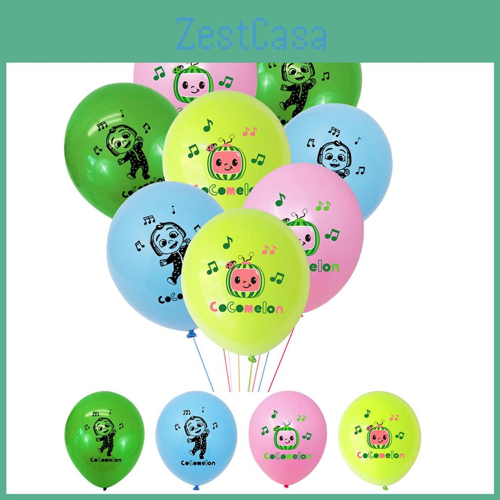 Cocomelon Themed Multi Latex Balloons Cheerful Kids Birthday Party Decor Essentials