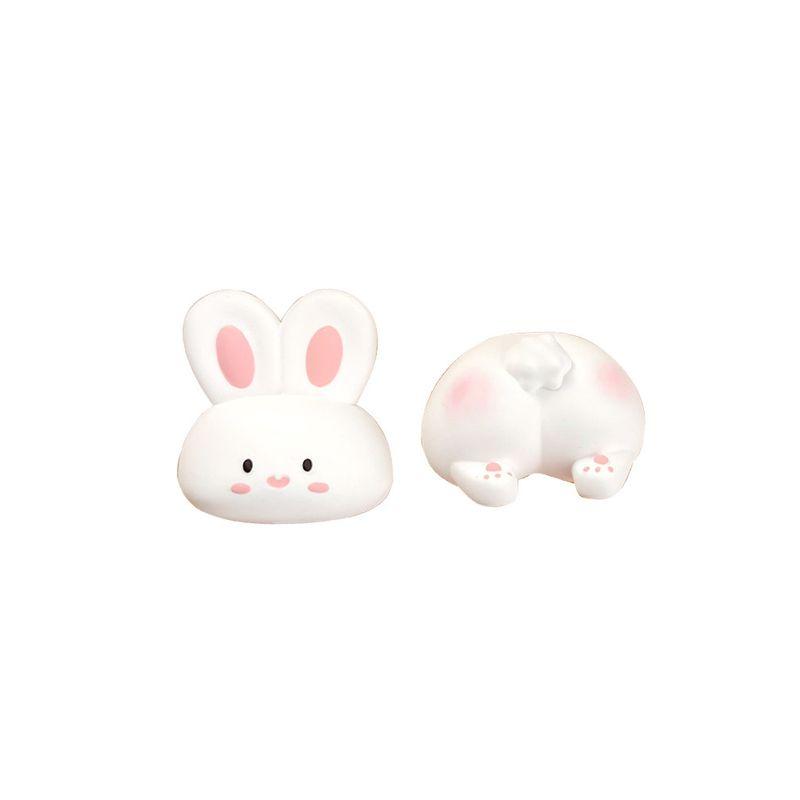 Car Air Freshener Cute Soft Marshmallow Bunny Butt Flower Cartoon Air Vent Dashboard Diffuser Decoration