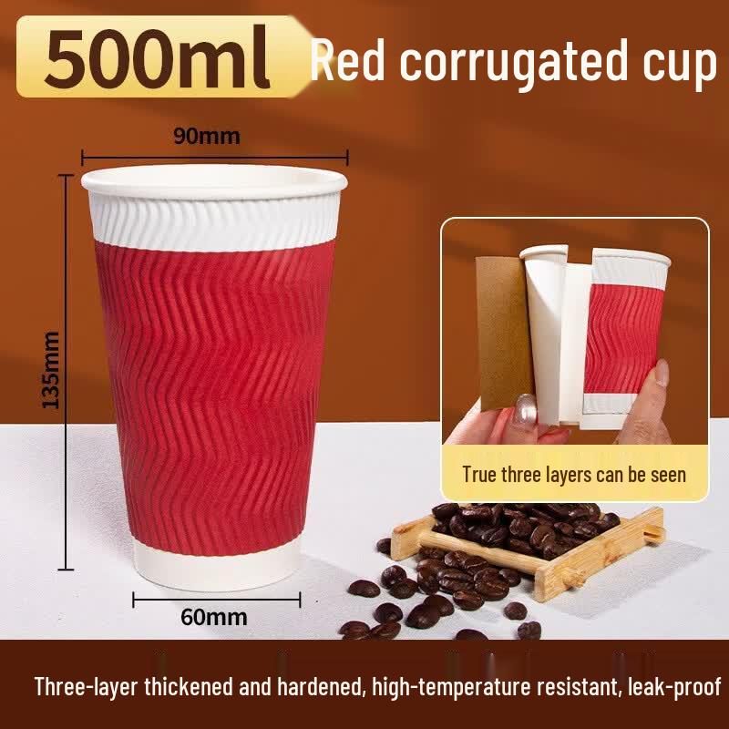 Insulated Kraft Paper Corrugated Cups