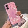 Hollow Cartoon Bear Apple Phone Case: Cute, Transparent & Drop-proof for 13/14 Pro Max/15/16/17 Pro
