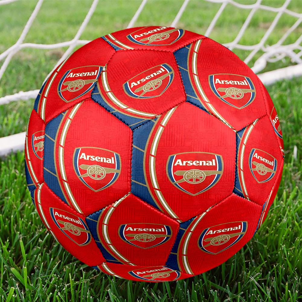 Arsenal F.C Print Size 5 Soccer Ball, Standard Match Football for Sports Game and Team Practice, Ideal Gift for Soccer Fans