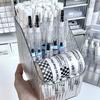Multi-function Desktop Storage Box Transparent Cosmetics Organizer Box Makeup Brushes Holder