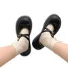 Black Retro High-end Platform Small Leather Shoes Women's 2025 New Summer French with Skirt Shallow Mouth Mary Jane Shoes