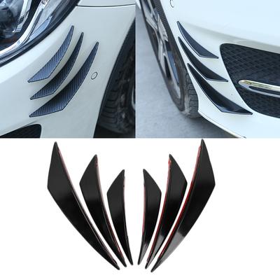 Přední nárazník auta Gumová lišta Difuzér Rozdělovač Žebra Canardy Křídla Auto Samolepky na karoserii Auto Přední Pás Dekorace