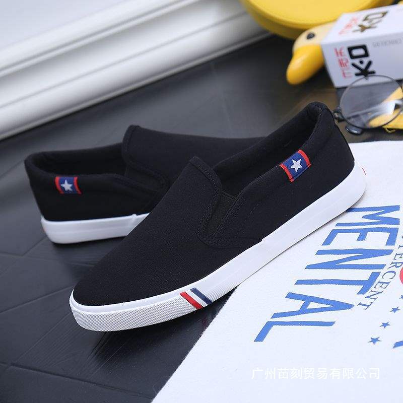 Lazy Shoes Flat Shoes Canvas Shoes Board Shoes One Pedal Single Shoes Spring Tide