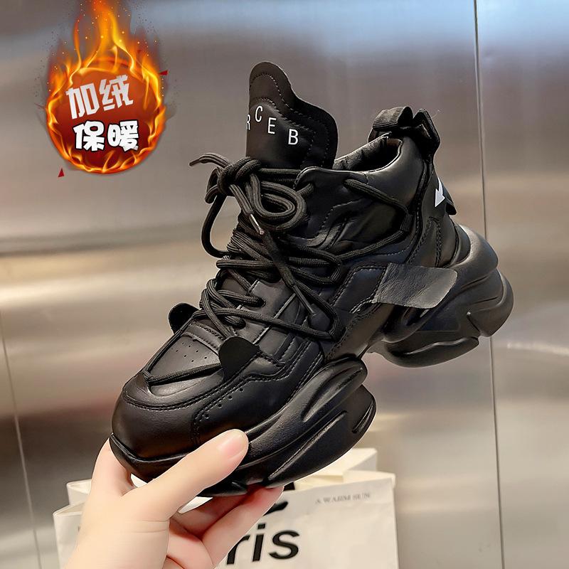 

Thick-soled muffin bottom non-slip women s spring new solid color fashion single shoes women 40