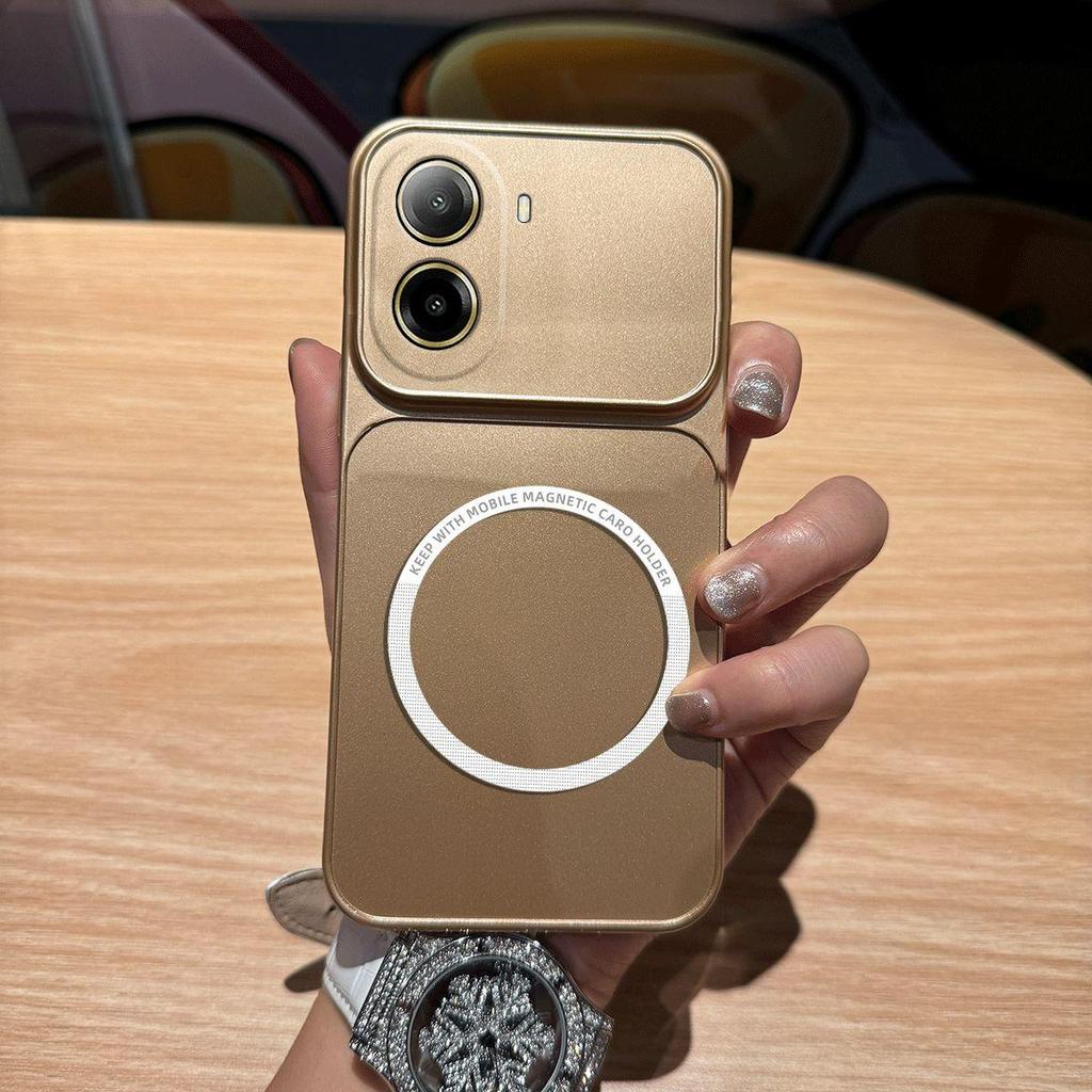 Metallic Finish Magnetic TPU Phone Case for Xiaomi POCO X7 Pro 5G,M7 4G Shockproof Matte Soft Cover