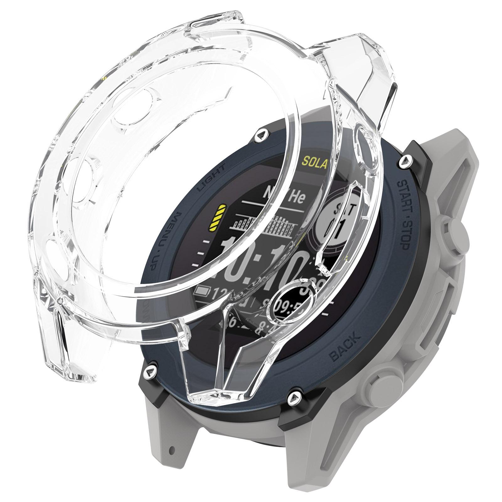 

Захисний чохол для годинника для Garmin Descent G2/G1/G1 Solar/G1 Solar Letel TPU Напівзакрита кришка Transparent