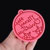 Crafts Clay Mold Cake Tools Keychain Molds Jewelry Making Tool Christmas Ball Mold Silicone Moulds