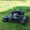 HT800 Black Warrior Self-Propelled Crawler Lawn Mower for Road Slope Weeding In Italy