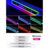 4pcs Customized Car Glows Welcome Door Sill Strip Light Threshold Lamp Welcome Scuff Plate Pedal Light Ambient Light Illuminated