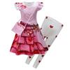 Spot, Digital Printing, Peripheral Clothing, Feifei Sleeve Dress + Pants + Bag Three-Piece Set 2634