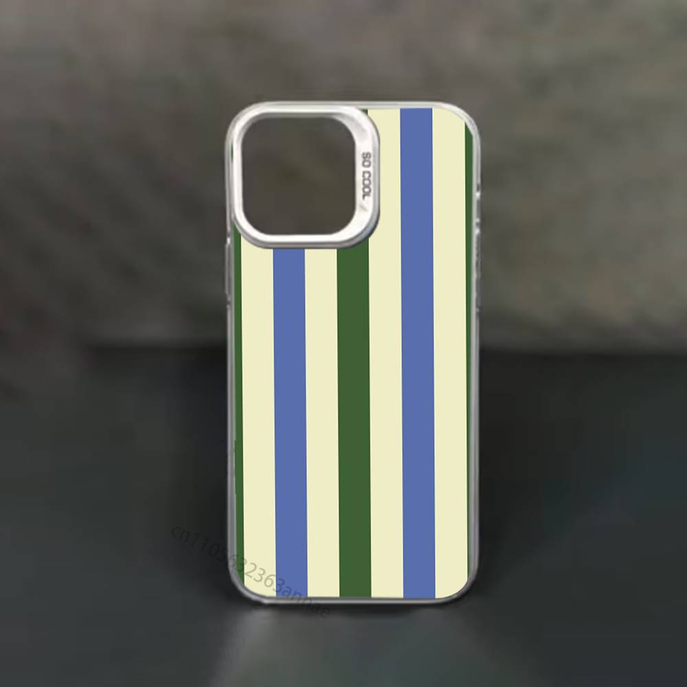 Colorful Striped Minimalist INS Phone Case for iPhone 15 16 Pro Max  Air SE 11 13 Pro 14 Plus 12 11Pro 15Pro Max 16e Cover