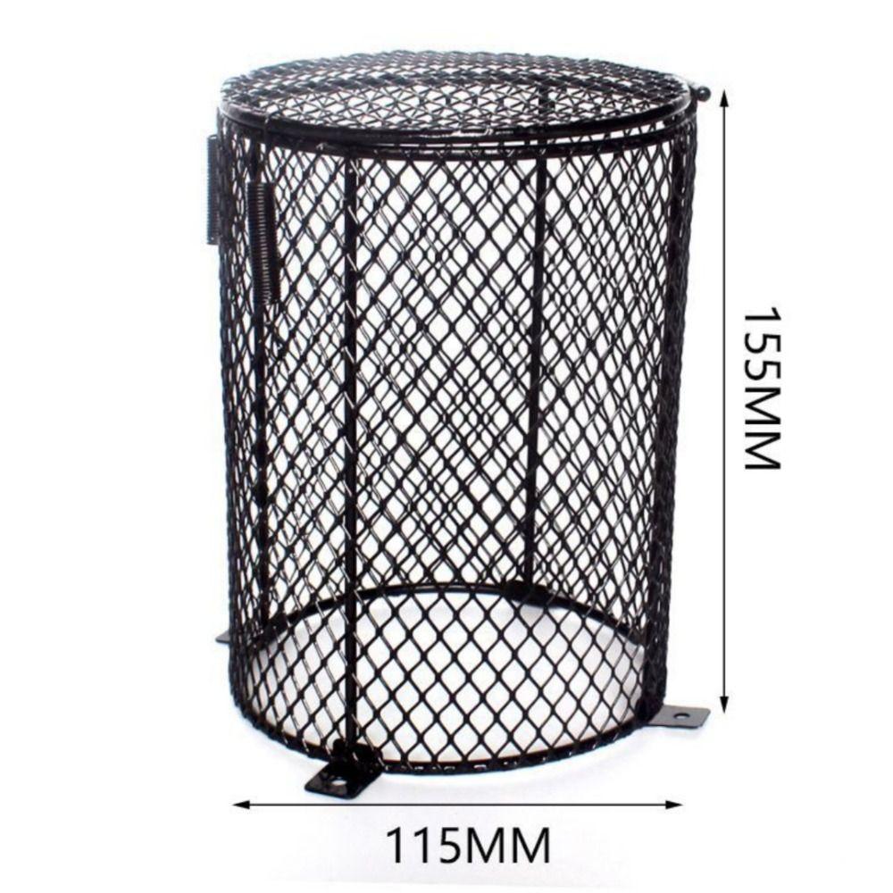Mesh Design Heat Lamp Guard Anti Scald Cuboid Shape Heating Lampshade Day Night Use Ceramic Heat Bulb Lampshade Heating System