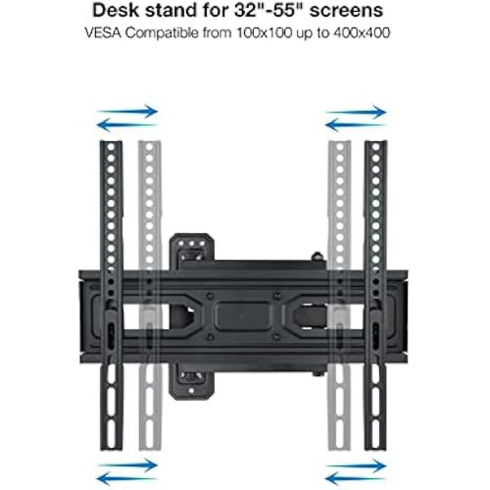 Support Mural - TOOQ - LP7843TN-B - Écrans 32" À 55" - Noir - Poids Max 35 Kg