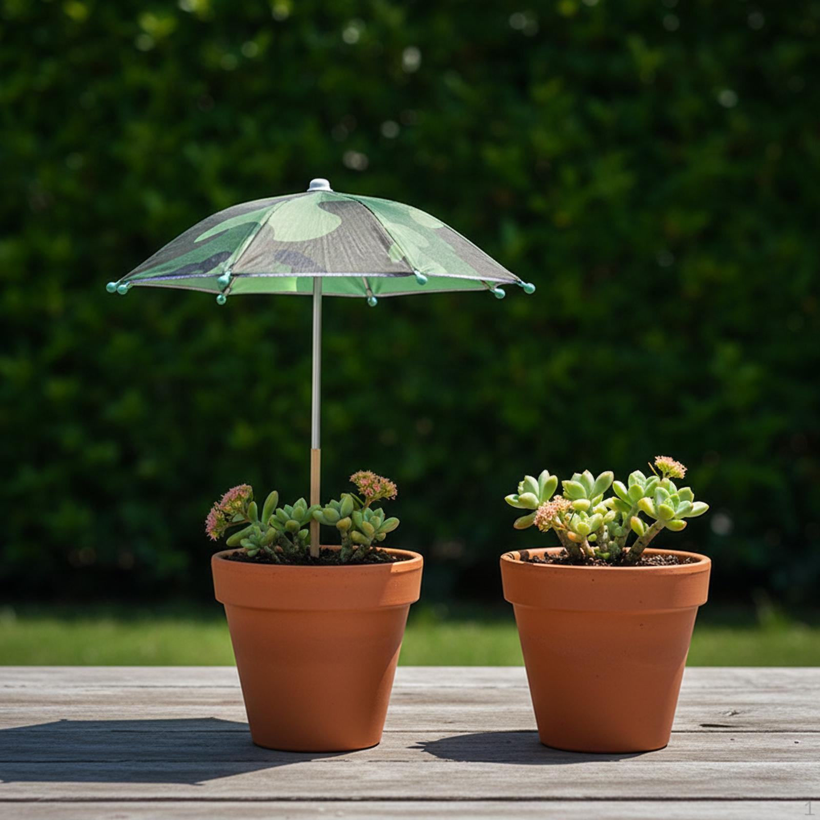 Plant Umbrella Sun Protection Simple Installation Weatherproof Parasol Garden Shade for