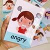 Baby Emotion Learning Card Cartoon English Cards Kids Learning Toys Educational Toys for Children