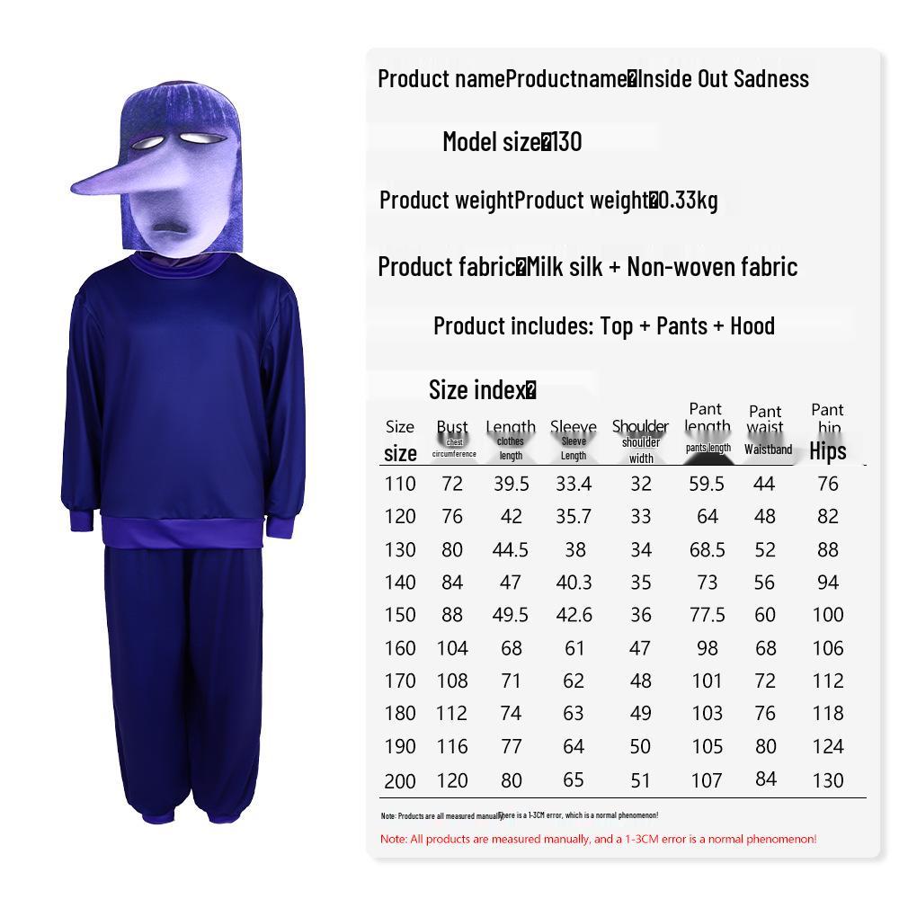 Inside Out Lele Cosplay Costume for Kids - Halloween & Stage Performance