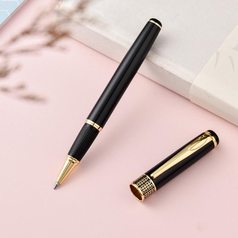 Minimally Designed Metal Signature Pen, Business Gift Ballpoint Pen, School Office Stationery, Writing Supplies