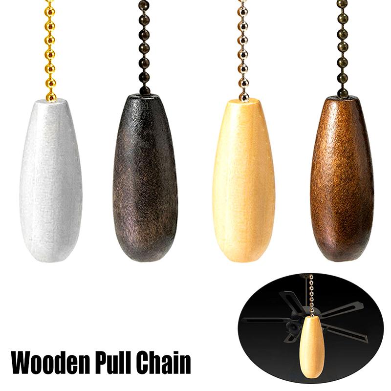 Ceiling Fan Chain Pulls Wooden Pull Chain Pendant Rope Extension Pull Chain Easy Install Removal For Ceiling Light Lamp Fan