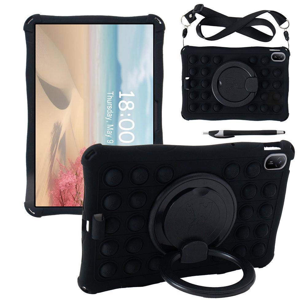Rotating Bubble Soft Silicone Case For Huawei MatePad SE 11inch 2025 Kickstand Kids Safe Tablet Cover