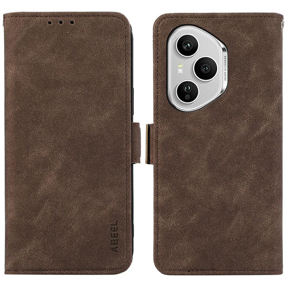 ABEEL For Honor 400 Pro 5G (Global) Case PU Leather Folio Stand View RFID Blocking Phone Cover