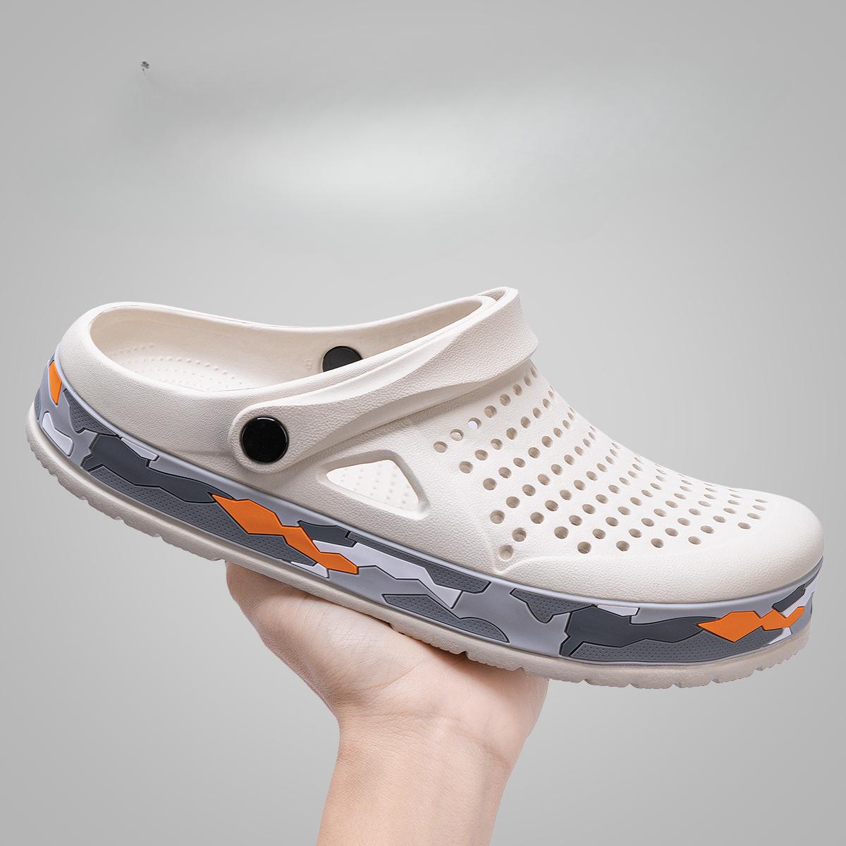 модные летние сандалии тапочки мужские кроссовки толстые подошвы противоскользящие — фото 8