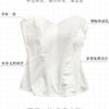 Body sculpting fish bone chest wrapping women's vest sexy high waist slim fit European and American fashion with chest pad non-slip strip tube top bra