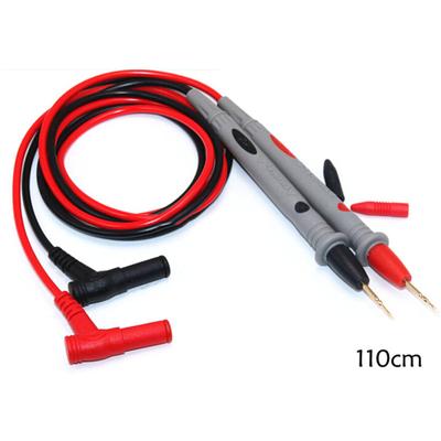 1 Pair Probes Multimeter Test Leads 10A 1000V Needle Tip Meter Digital Multimeter Oscilloscope Gold-plated Copper Needle Test