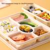 Disposable Degradable Corn Starch 4-Compartment Meal Box