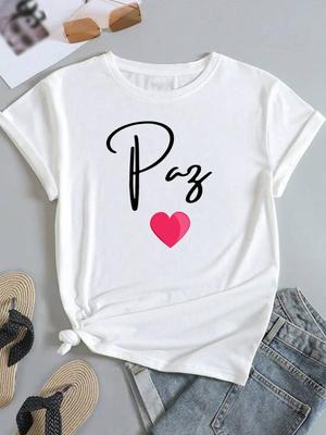 (Asian Size) Women Faith Trend 90s Short Sleeve Fashion Tee Top Clothing Print Lady Casual Tshirt Female Graphic T-shirts