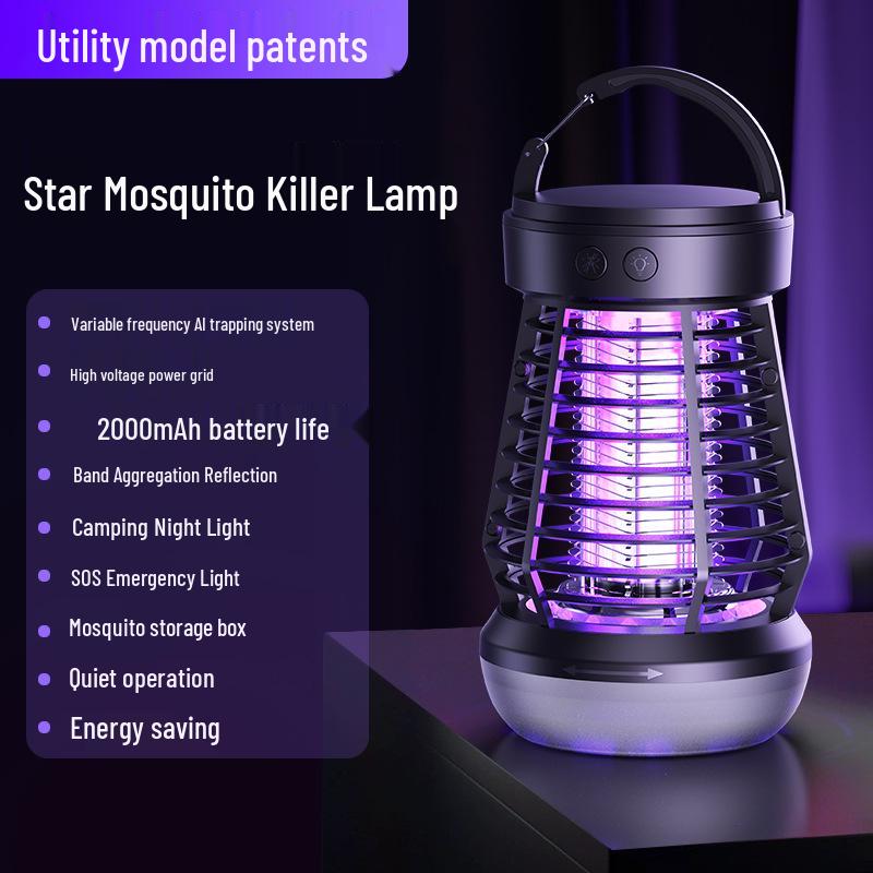 2025 Outdoor & Indoor Mosquito Killer Lamp with SOS Emergency Light - Repels and Eliminates Mosquitoes and Flies for Camping and Home Use