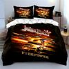 Judas Priest Firepower 3-Piece Bedding Set Bedding Set (1 Duvet Cover, 2 Pillowcases, Duvet Not Included)