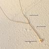 European Geometric Tassel Triangle & Star Necklace for Women - Clavicle Chain in 18K Gold Titanium Steel, Model P951.