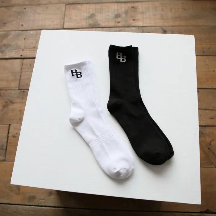 [Banana Brothers] BB Logo Ribbed Socks_2 Colors