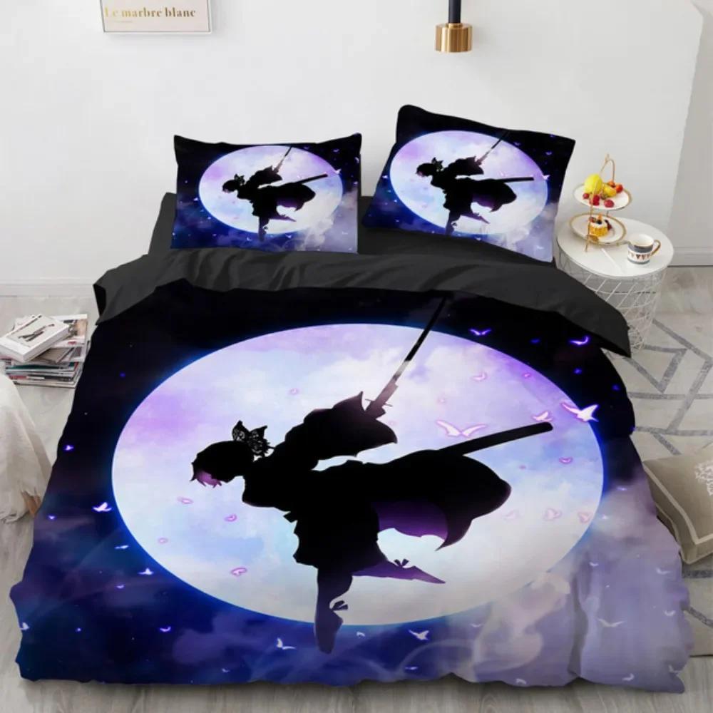 New Twin Single Queen King Full Size Duvet Cover Kamado Nezuko Bedding Sets Anime Demon Slayer Bedspread For Teens Girls Fas