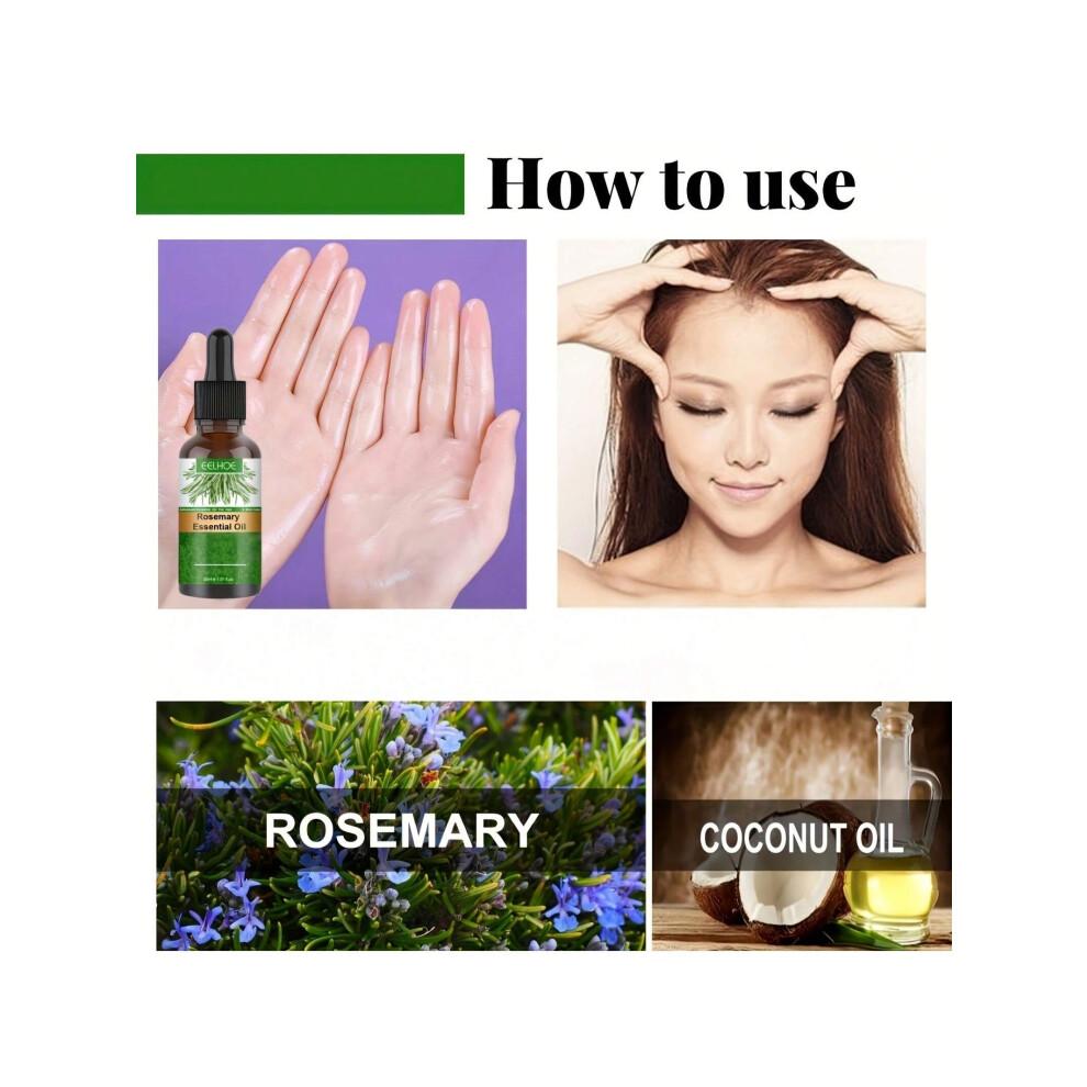 30ml Rosemary Hair Essential Oil Long Lasting Lightweight Rosemary Hair Essential Oil for Healthy Hair, with Plant Squalane