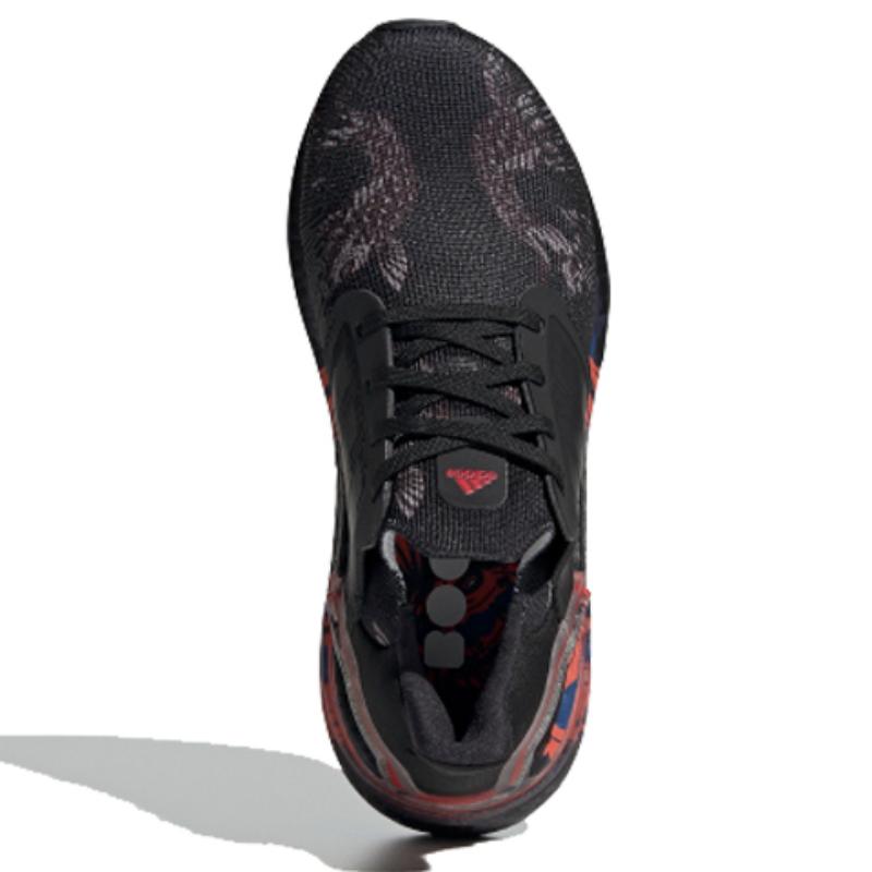 Adidas ULT Cny J Slip Resistant Shock Absorbers Low Top Kids' Running Shoes Black Red Sneakers FW5677