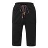 Men's Casual Color Cotton Linen Lightweight Comfortable Casual Shorts Cropped Pants