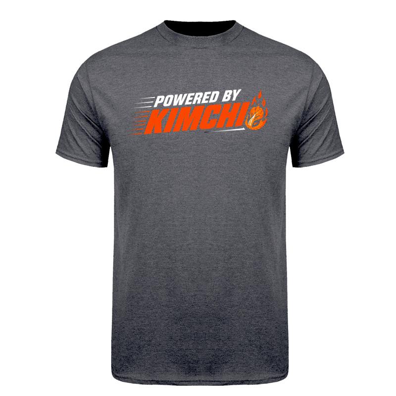 Powered By Kimchi T Shirt Unisex Korean Food Lover Graphic Tee Funny Korea Culture Shirt Spicy Food Casual Short Sleeve Top Da115