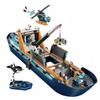 Arktis-Expeditionsschiff Modell Kompatible Baustein-Spielzeuge Schwimmfähiges Boot Hubschrauber ROV U-Boot Orca Steine Geschenke Jungen Mädchen