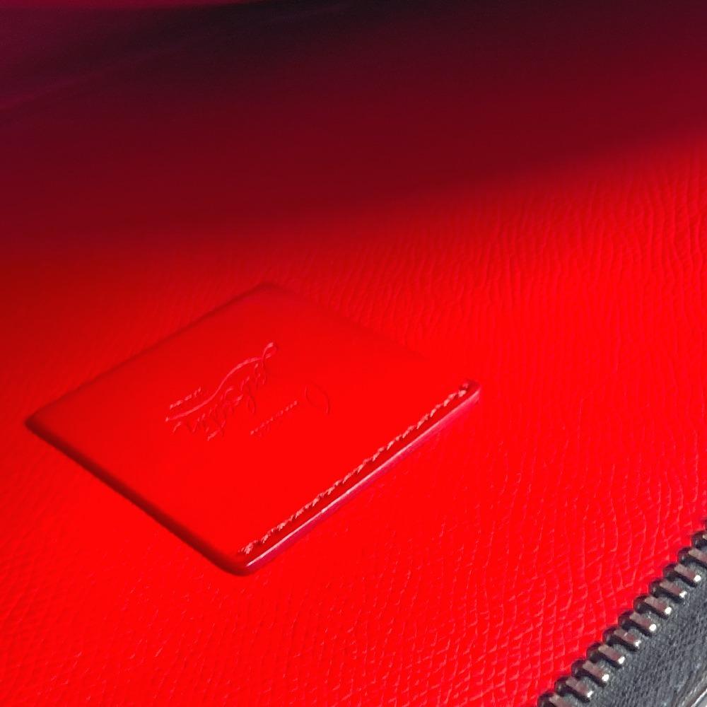 Christian Louboutin logo Bags, bags, pouches Clutch bag Leather Black/Red