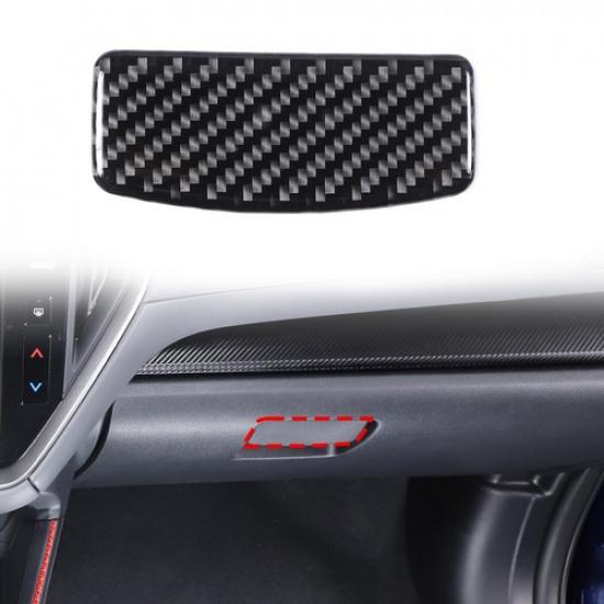 Carbon fiber Co-pilot Storage Box Handle Trim Sticker For Subaru Crosstrek 2024+