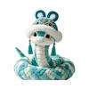 Of Year The Snake Mascot Blue Plush Toy Cartoon Stuffed Doll Decoration Gift