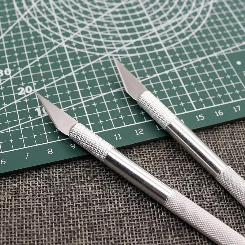 1/2/3/4/5/6 Set Anti-Rutsch Metall Skalpell Messer Werkzeuge Kit Cutter Gravur Bastelmesser für Mobiltelefon DIY Reparatur Handwerkzeuge