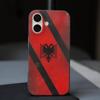 Albania Flag Eagle Logo Soft Corrugated Transparent Phone Case For IPhone 17 15 16 11 12 13 14 Pro Max Plus Pro